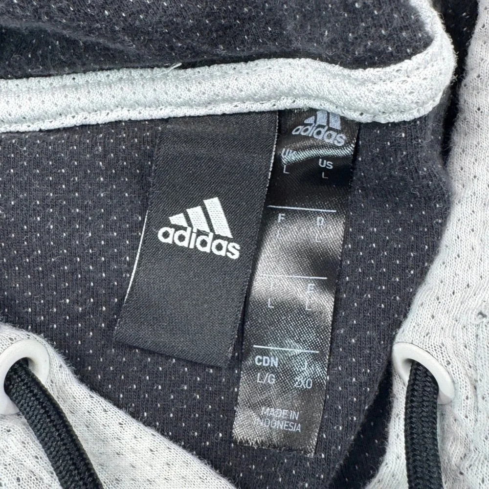 Adidas Men Gray Long Sleeve Hoodie Athletic Performance‎ Casual Size L